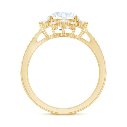 Certified 2 Carat Lab Grown Diamond Non Traditional Engagement Ring
