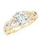 Lab Grown Diamond 2 Carat Round Engagement Ring With Infinity Twist