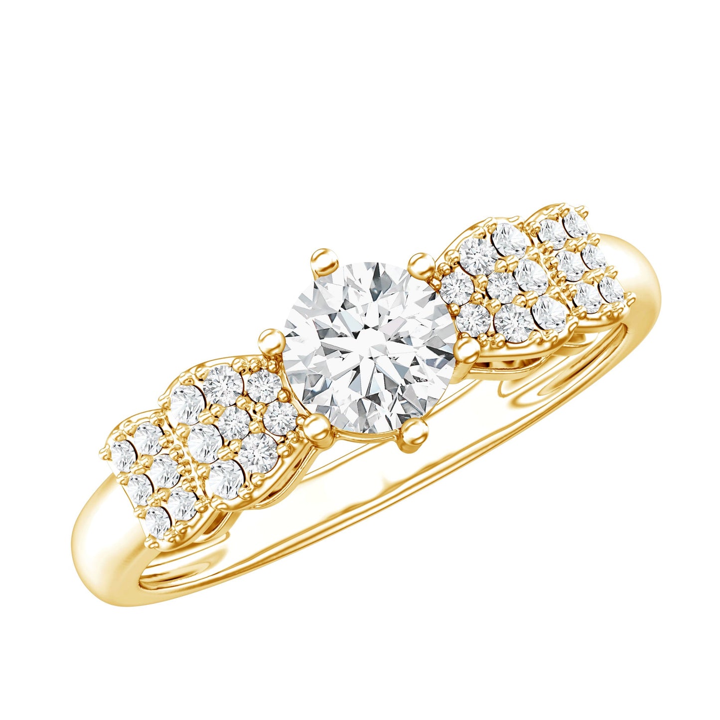 Certified Lab Grown Diamond Bow Engagement Ring