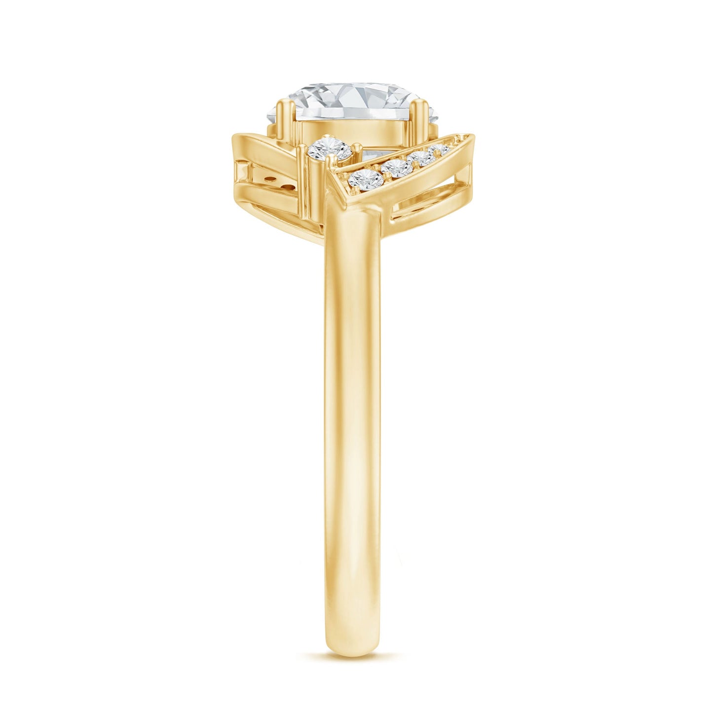 2 Carat Lab Grown Diamond Bypass Engagement Ring