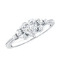 0.75 Carat Lab Grown Diamond Heart Shaped Engagement Ring