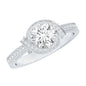 0.9 Carat Lab Grown Diamond Designer Halo Engagement Ring