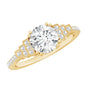 2 Carat Lab Grown Diamond Retro Engagement Ring