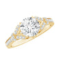 Certified 2Ct Lab Grown Diamond Split Shank Engagement Ring
