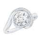 1.2 Carat Lab Grown Diamond Unique Engagement Ring For Her