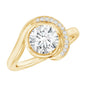 1.2 Carat Lab Grown Diamond Unique Engagement Ring For Her