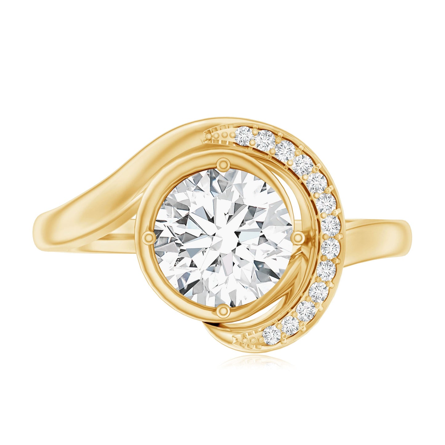 1.2 Carat Lab Grown Diamond Unique Engagement Ring For Her