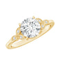 2 Carat Round Lab Grown Diamond Unique Engagement Ring