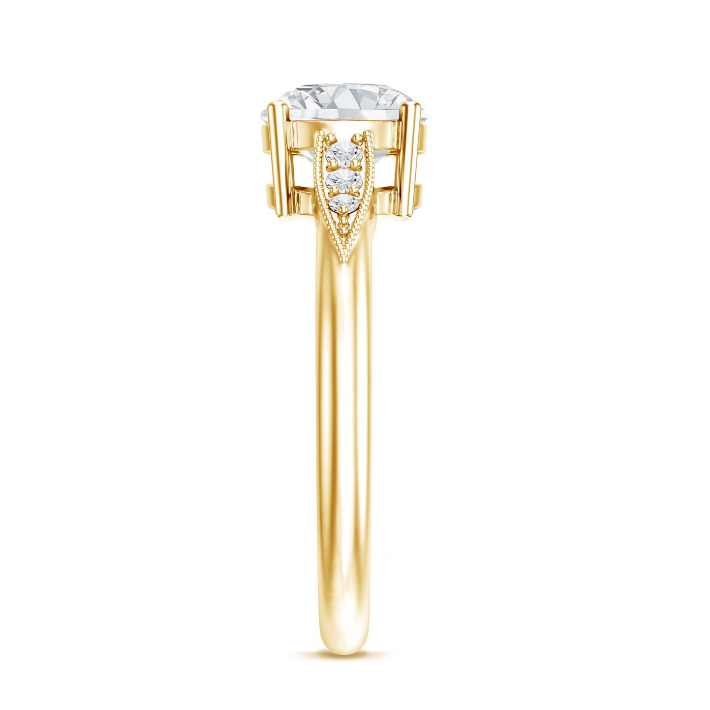 Certified 2 Carat Lab Grown Diamond Classic Engagement Ring