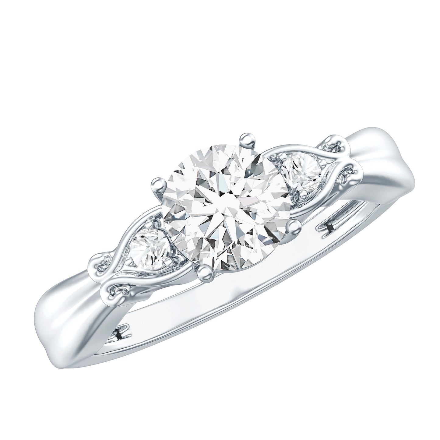 0.9 Carat Certified Lab Grown Diamond Engagement Ring