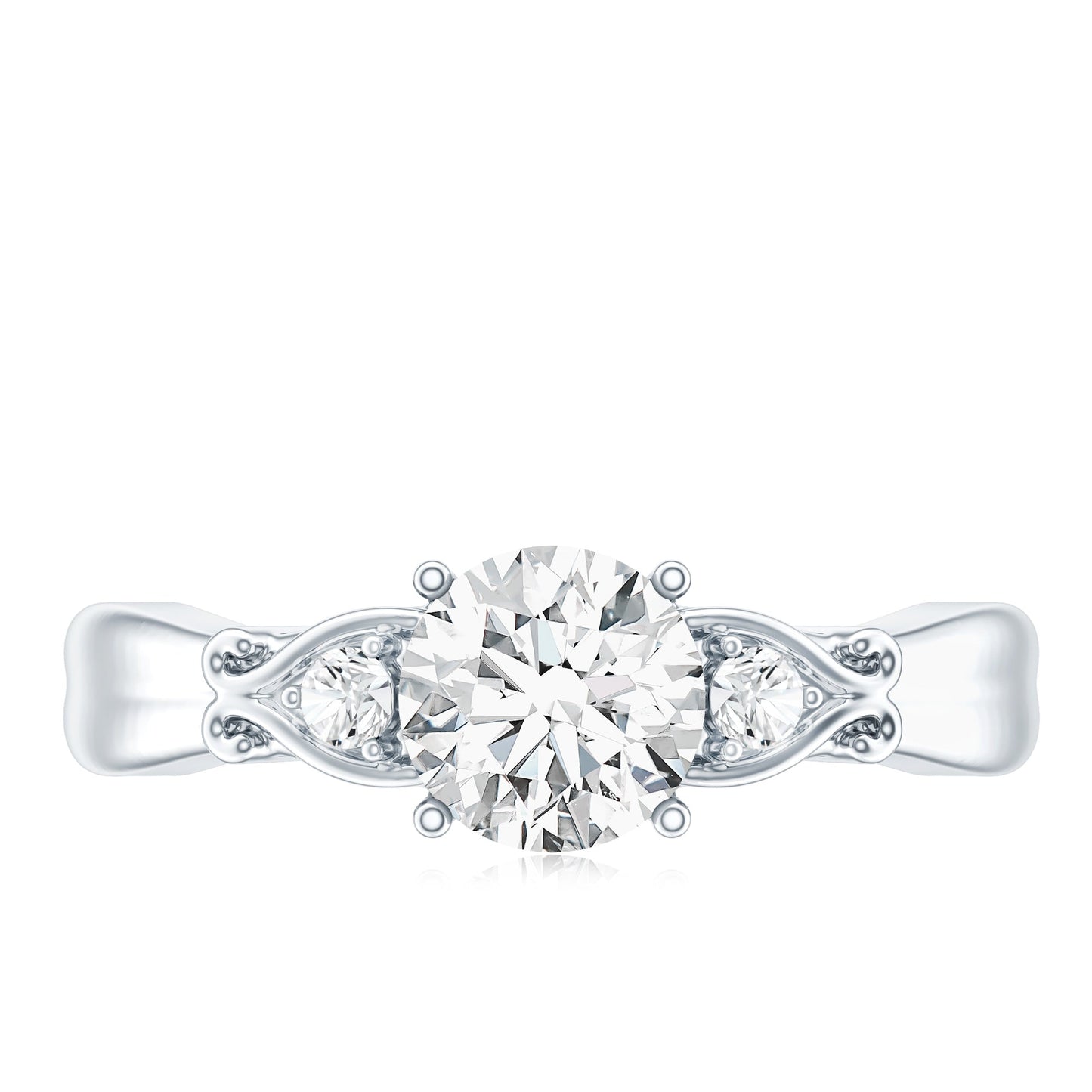 0.9 Carat Certified Lab Grown Diamond Engagement Ring