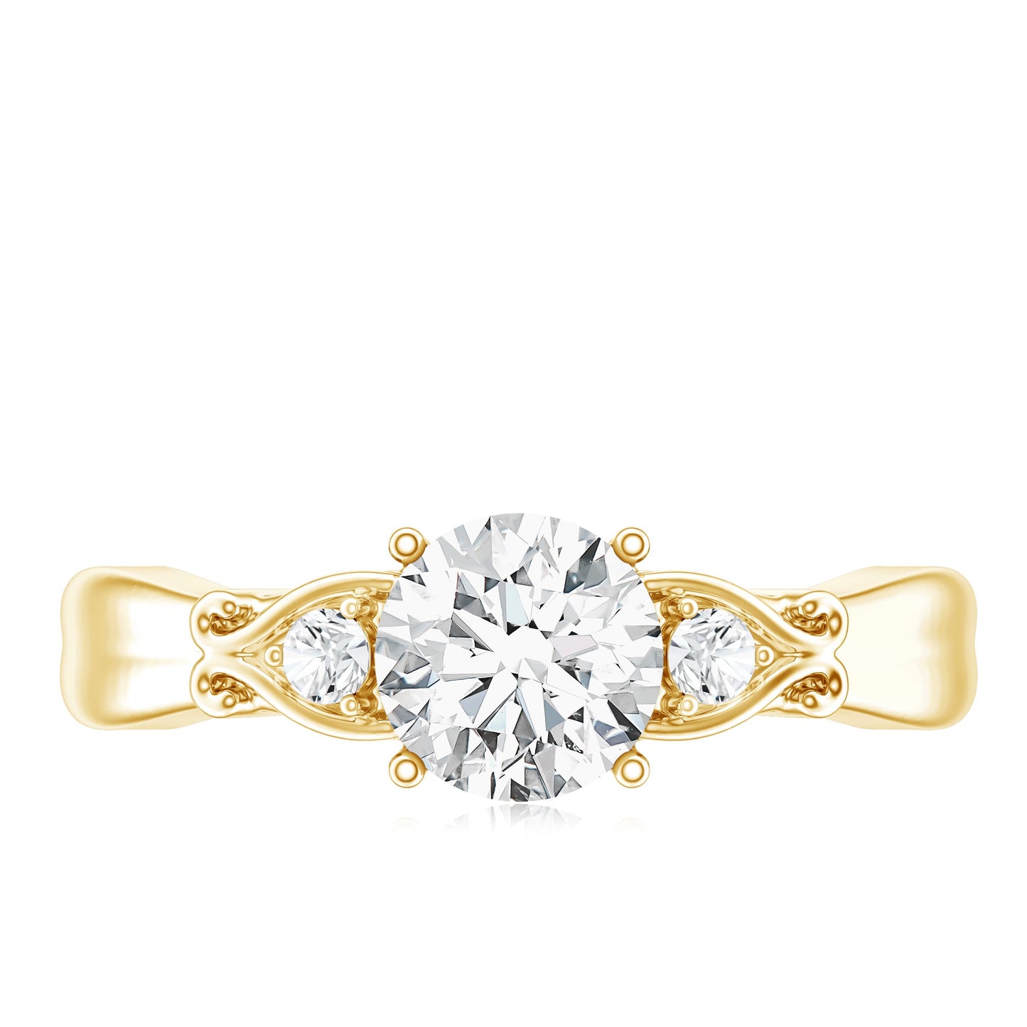 0.9 Carat Certified Lab Grown Diamond Engagement Ring