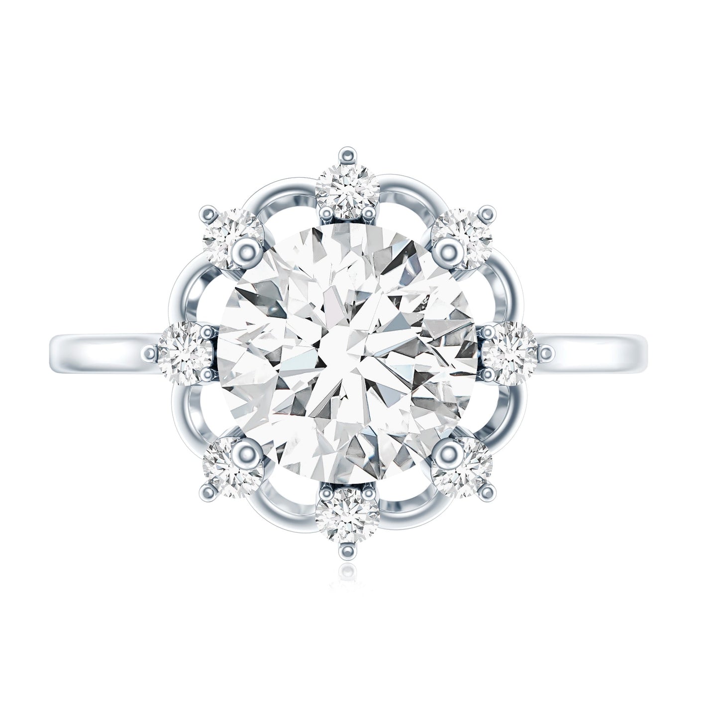 2 Carat Lab Grown Diamond Statement Engagement Ring