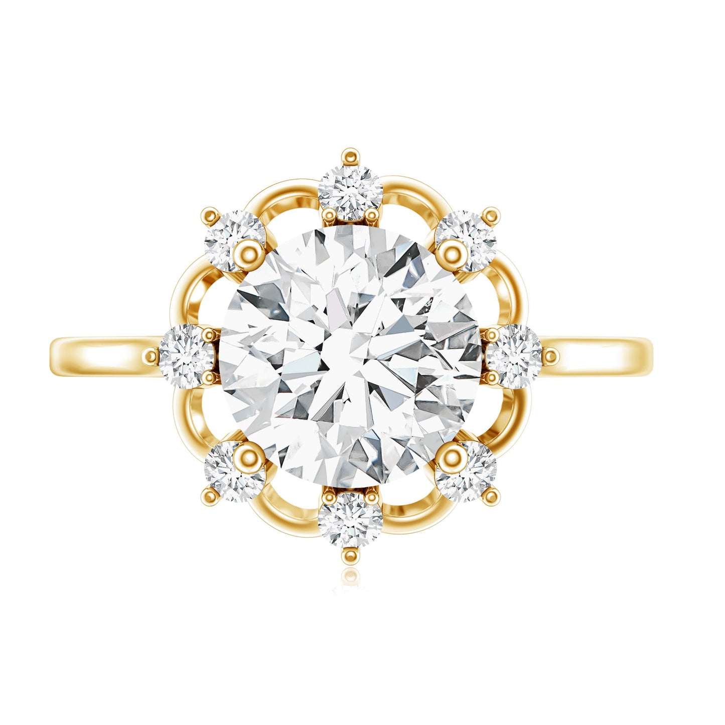 2 Carat Lab Grown Diamond Statement Engagement Ring