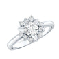 Certified Lab Grown Diamond Nature Engagement Ring