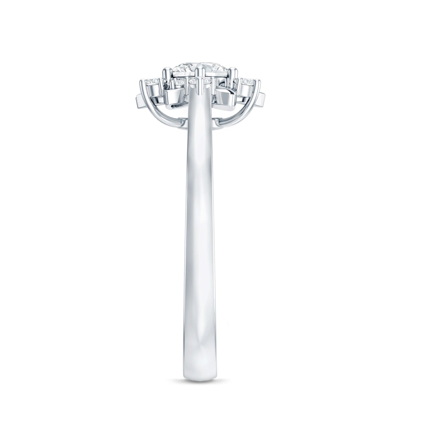 Certified Lab Grown Diamond Nature Engagement Ring