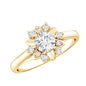 Certified Lab Grown Diamond Nature Engagement Ring