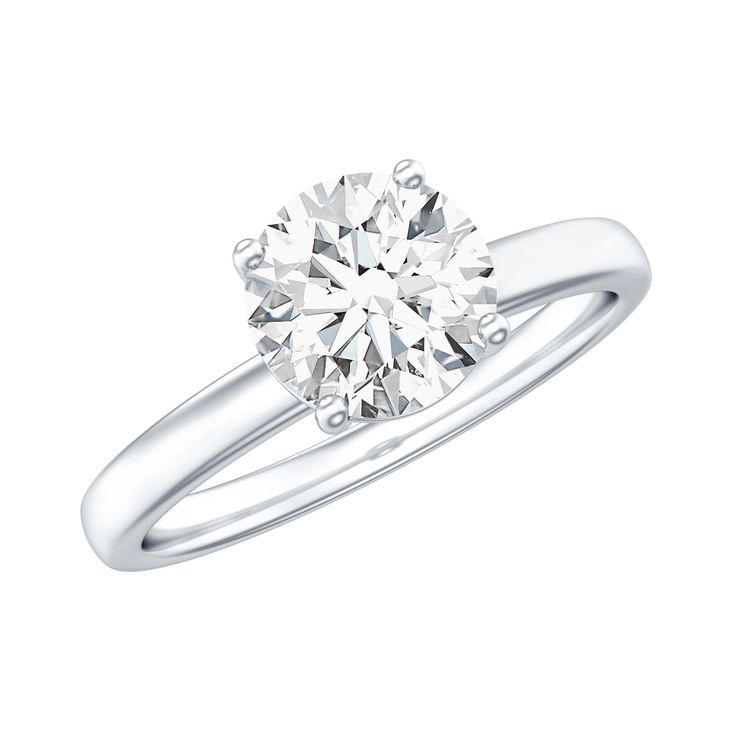 Lab Grown Diamond 1 Carat Engagement Ring For Women