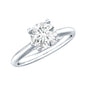 0.9 Carat Solitaire Lab Grown Diamond Circle Engagement Ring