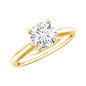 0.9 Carat Solitaire Lab Grown Diamond Circle Engagement Ring