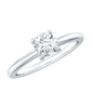 0.9 Carat Certified Lab Grown Diamond Round Cut Engagement Ring