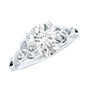 Certified 2 Carat Round Lab Grown Diamond Celtic Engagement Ring