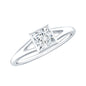 Certified 0.8 Carat Lab Grown Diamond Solitaire Promise Ring