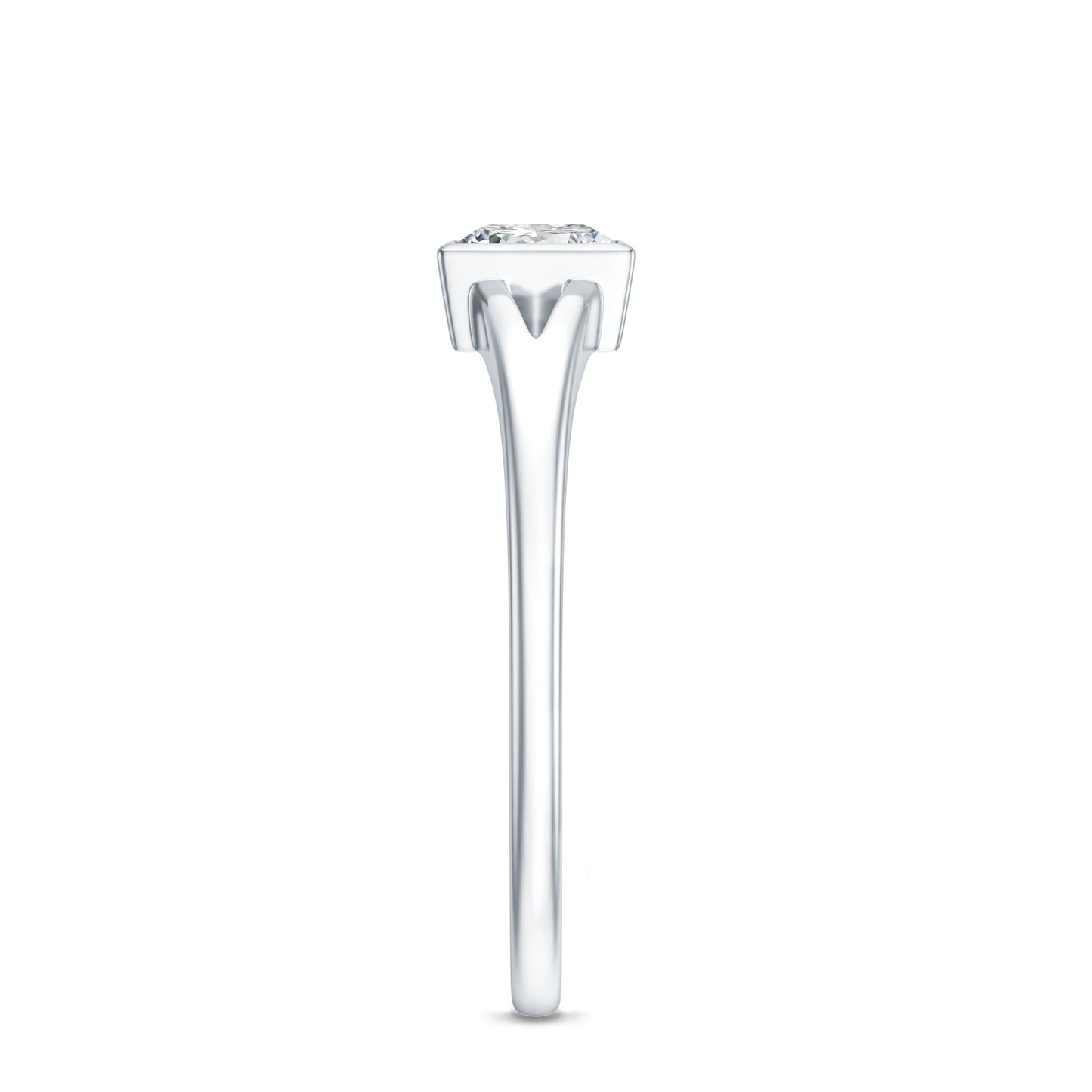 Certified 0.8 Carat Lab Grown Diamond Solitaire Promise Ring
