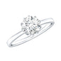 0.9 Carat Lab Grown Diamond Round Cut Engagement Ring