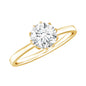 0.9 Carat Lab Grown Diamond Round Cut Engagement Ring