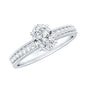 Certified 0.75 Carat Oval Lab Grown Diamond Vintage Inspired Engagement Ring