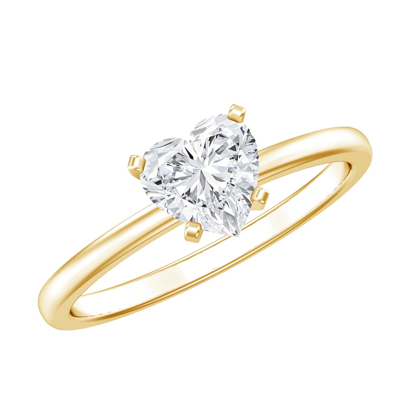 Certified 1.2 Carat Lab Grown Diamond Heart Engagement Ring