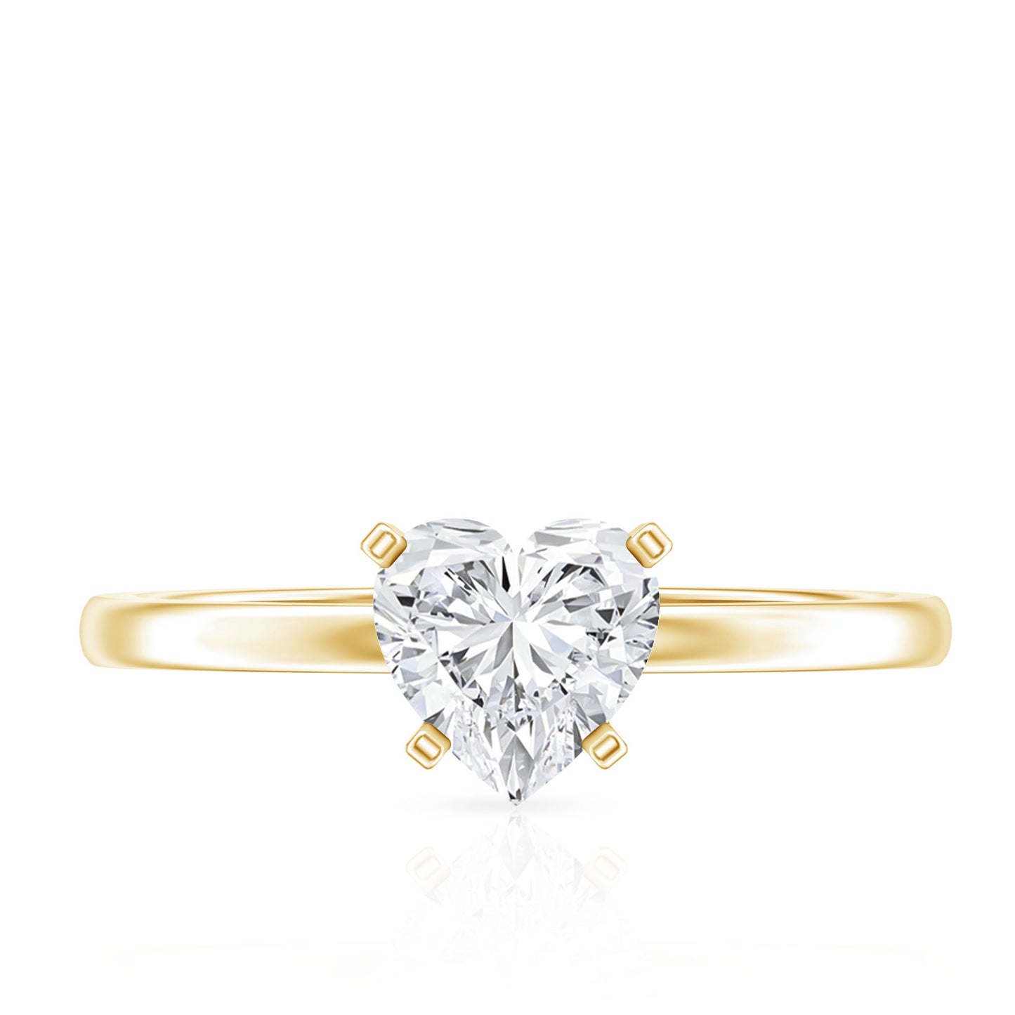 Certified 1.2 Carat Lab Grown Diamond Heart Engagement Ring