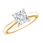 1.2 Carat Princess Cut Lab Grown Diamond Solitaire Engagement Ring For Women