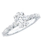 1.29 Carat Oval Cut Lab Diamond Solitaire Engagement Ring