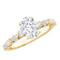 1.29 Carat Oval Cut Lab Diamond Solitaire Engagement Ring