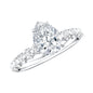 1.3 Carat Pear Cut Lab Grown Diamond Engagement Ring for Women