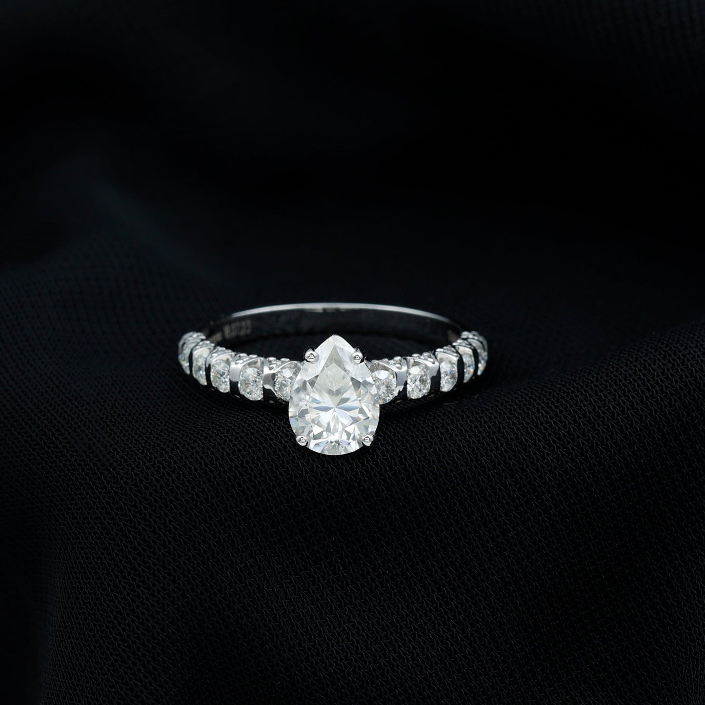 1.3 Carat Pear Cut Lab Grown Diamond Engagement Ring for Women