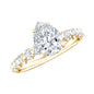 1.3 Carat Pear Cut Lab Grown Diamond Engagement Ring for Women