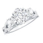Certified Diamond Vintage Looking Engagement Ring