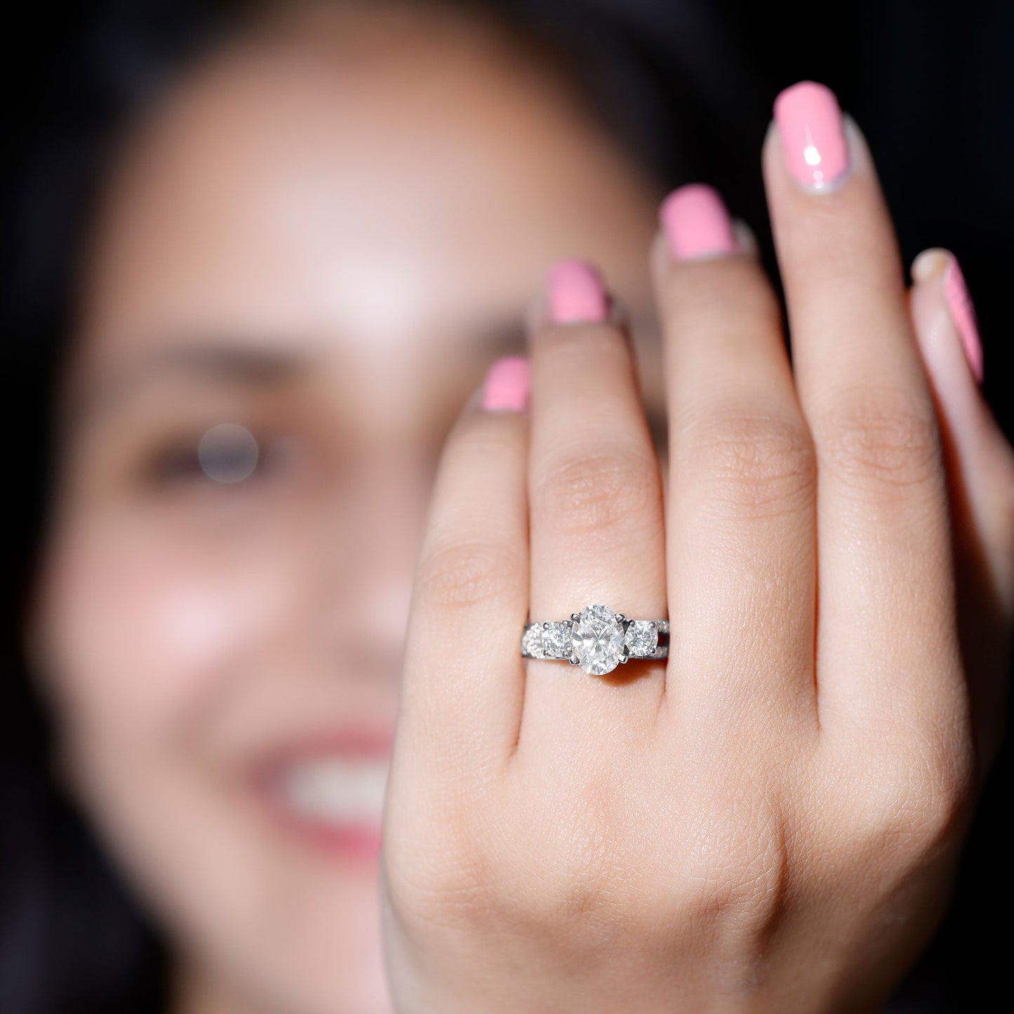 Certified Diamond Vintage Looking Engagement Ring