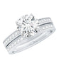Certified 2 Carat Lab Grown Diamond Engagement Ring With Wedding Band