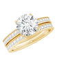 Certified 2 Carat Lab Grown Diamond Engagement Ring With Wedding Band