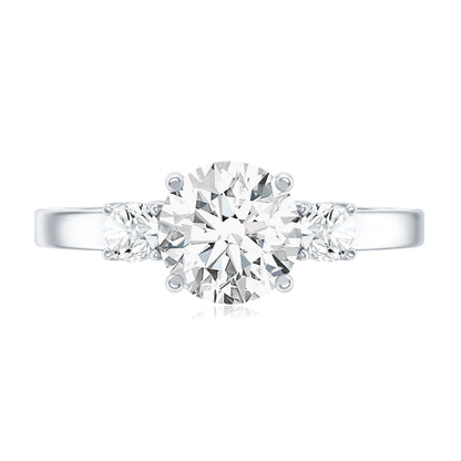 1.2 Carat Lab Grown Diamond 3 Stone Engagement Ring for Women