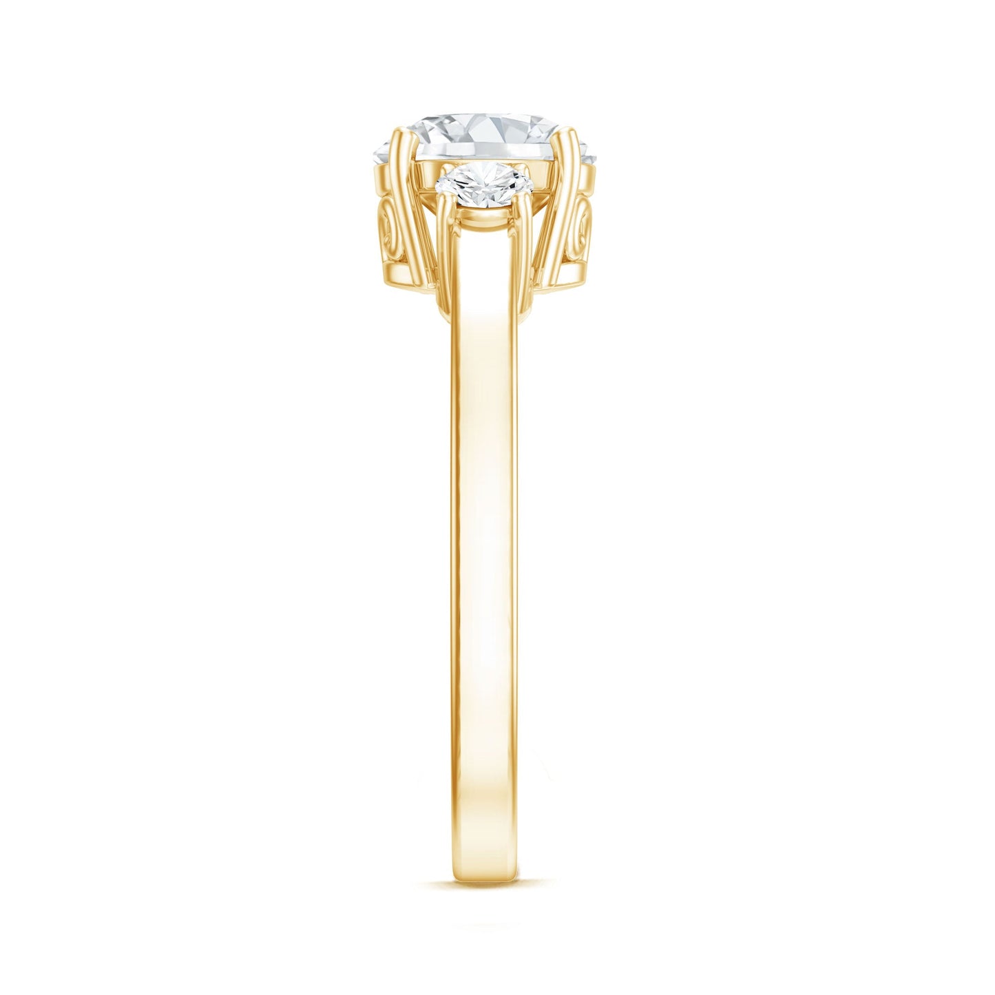 1.2 Carat Lab Grown Diamond 3 Stone Engagement Ring for Women