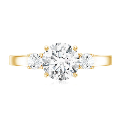 1.2 Carat Lab Grown Diamond 3 Stone Engagement Ring for Women