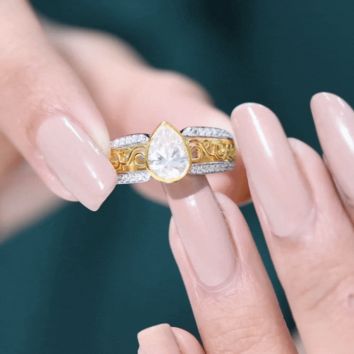 Certified Lab Created Diamond Antique Engagement Ring for Women