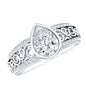 Certified Lab Created Diamond Antique Engagement Ring for Women