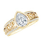 Certified Lab Created Diamond Antique Engagement Ring for Women