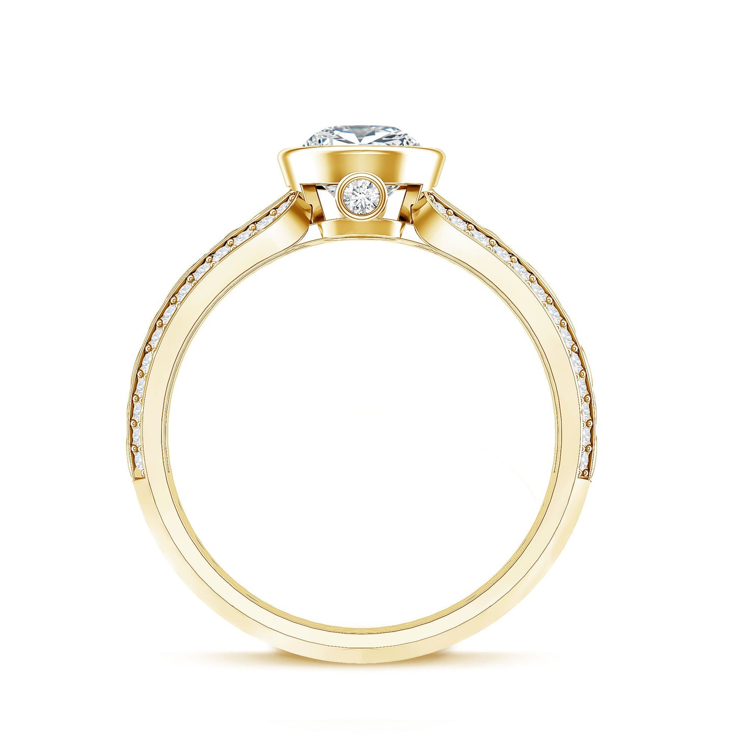 Certified Lab Created Diamond Antique Engagement Ring for Women